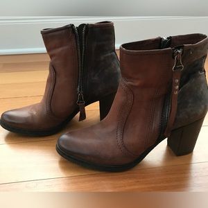 MJUS Brown/Gold Size 40/US 9 Bootie Boot
